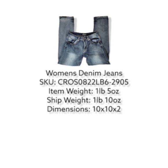 True Luck Women's Light Blue Straight Leg Denim Jeans Size 32/32 - Picture 4 of 5